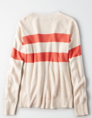 Женские свитеры American Eagle AE Slouchy Striped Sweater — фото 4