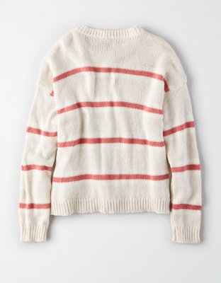 AE Slouchy Striped Pullover Sweater