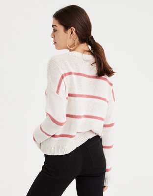 Женские свитеры American Eagle AE Slouchy Striped Pullover Sweater — фото 2