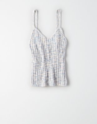 Женские топы American Eagle AE Marled Ribbed Tank Top — фото 3