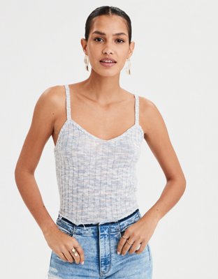 AE Marled Ribbed Tank Top
