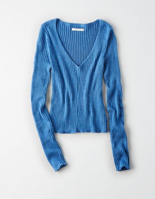 Женские свитеры American Eagle AE V-Neck Pullover Sweater — фото 3