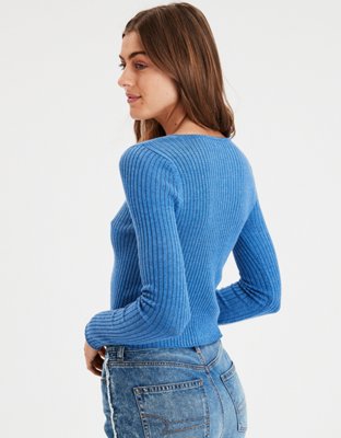Женские свитеры American Eagle AE V-Neck Pullover Sweater — фото 2
