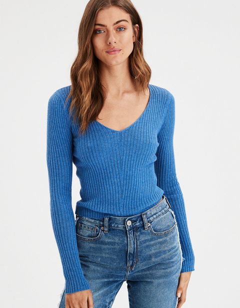 Женские свитеры American Eagle AE V-Neck Pullover Sweater