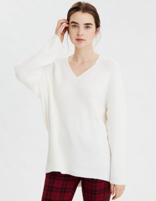 Ae V Neck Oversized Sweater 7176