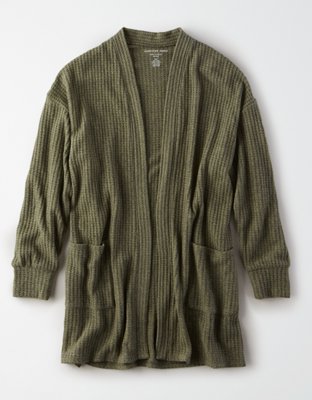 Женские кардиганы American Eagle AE Plush Balloon Sleeve Cardigan — фото 3