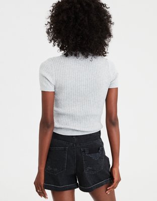 Женские свитеры American Eagle AE Ribbed Polo V-Neck Sweater — фото 2
