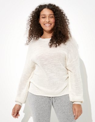AE Twist Back Crew Neck Sweater