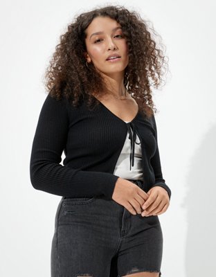 diy tie front cardigan