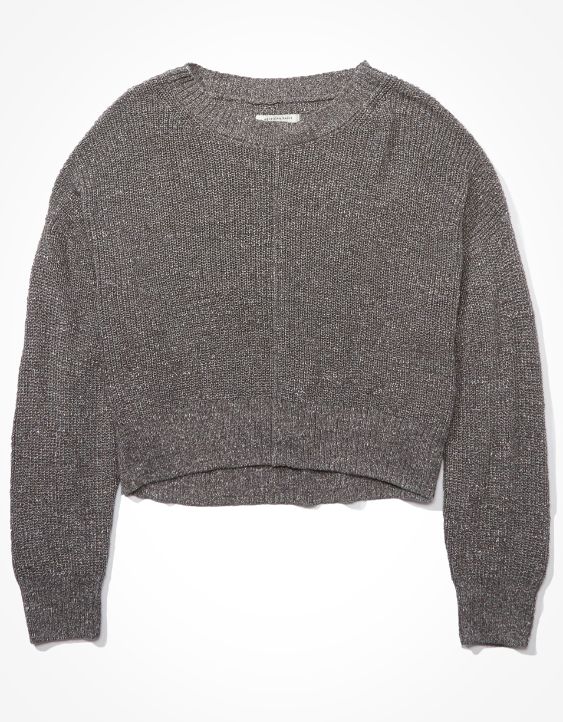 AE Cropped Crew Neck Sweater