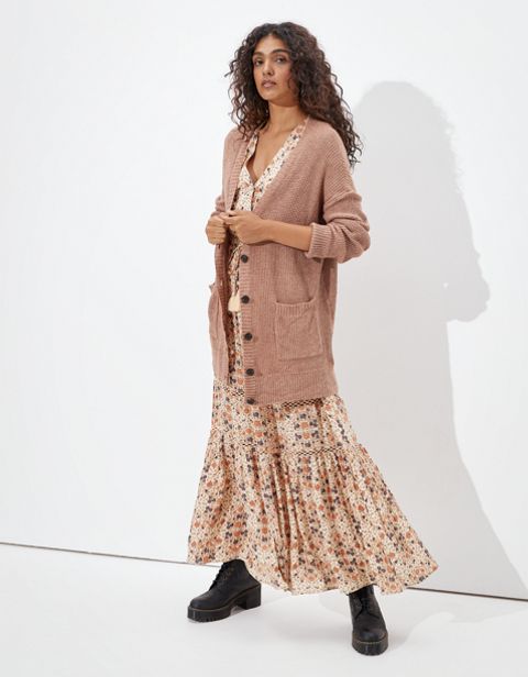 Женские кардиганы American Eagle AE Oversized Button Up Cardigan