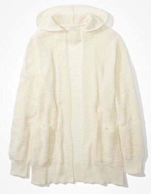 oversized hooded cardigan