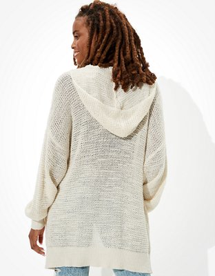 Sweater Dress Lou And Grey Loft Sweater AE Oversized Hooded Cardigan  American Eagle