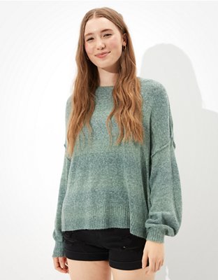 AE Dreamspun Balloon Sleeve Crew Neck Sweater