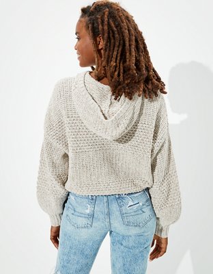 AE Cinched Waist Hooded Sweater