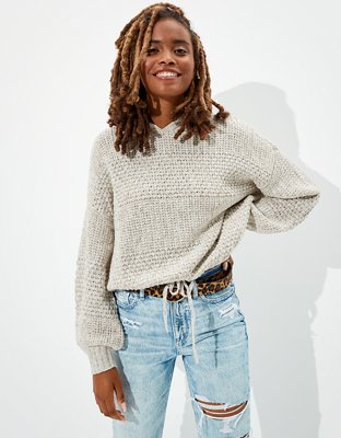 AE Cinched Waist Hooded Sweater