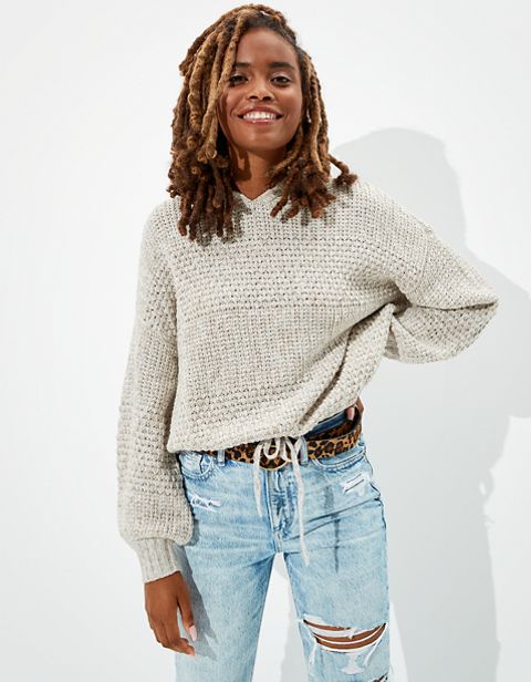 Женские свитеры American Eagle AE Cinched Waist Hooded Sweater