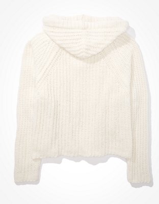 Женские свитеры American Eagle AE Chenille Cropped Hooded Sweater — фото 4