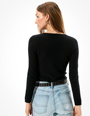 AE Bodycon V-Neck Sweater