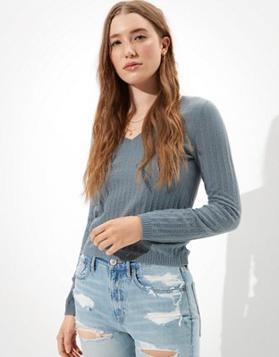 AE Bodycon V-Neck Sweater