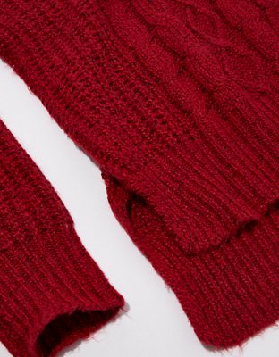 AE Cable Knit Crew Neck Sweater