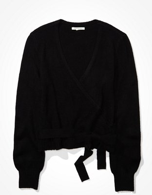 AE Dreamspun Wrap Front V-Neck Sweater
