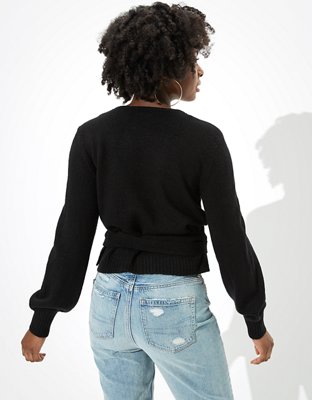 AE Dreamspun Wrap Front V-Neck Sweater