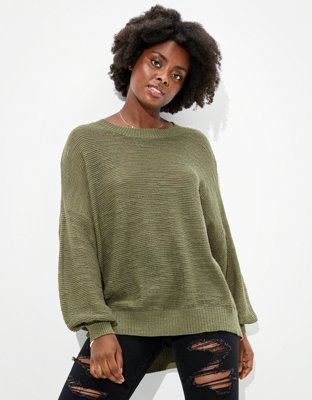 oversized crew neck sweater