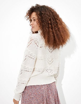AE Fringe Turtleneck Sweater