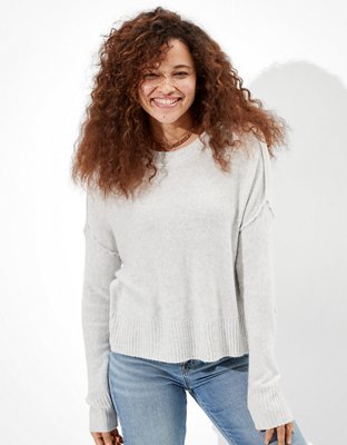 ae oversized crew neck sweater