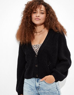 American eagle hot sale chenille cardigan