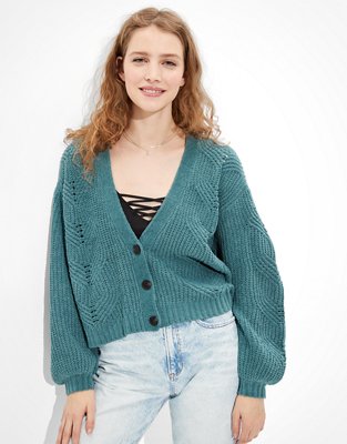 AE Chenille Oversized Cardigan