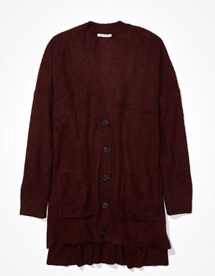 Женские кардиганы American Eagle AE Oversized Dreamspun Button Up Cardigan — фото 3