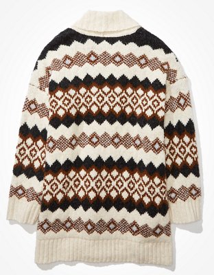 Женские кардиганы American Eagle AE Oversized Fairisle Cardigan — фото 4