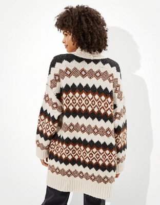 Женские кардиганы American Eagle AE Oversized Fairisle Cardigan — фото 2