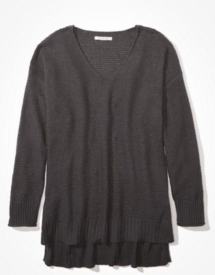 完売品！aere アエレ V-neck jersey one-piece38 AE Oversized V-Neck Sweater