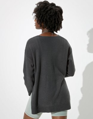 完売品！aere アエレ V-neck jersey one-piece38 AE Oversized V-Neck Sweater