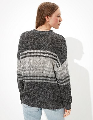 Женские свитеры American Eagle AE Oversized Striped Crew Neck Sweater — фото 2