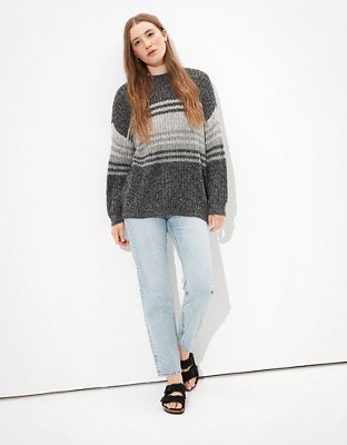 Женские свитеры American Eagle AE Oversized Striped Crew Neck Sweater — фото 4