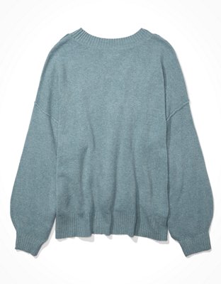 AE Dreamspun Balloon Sleeve Crew Neck Sweater