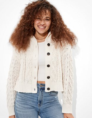 American eagle knit clearance hoodie