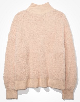 Женские свитеры American Eagle AE Oversized Sherpa Henley Sweater — фото 4
