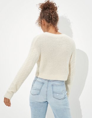 AE Cropped Eyelash Sweater