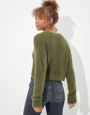 AE Cropped Eyelash Sweater