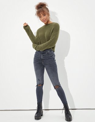 AE Cropped Eyelash Sweater