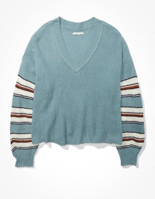 AE Dreamspun Cropped V-Neck Sweater