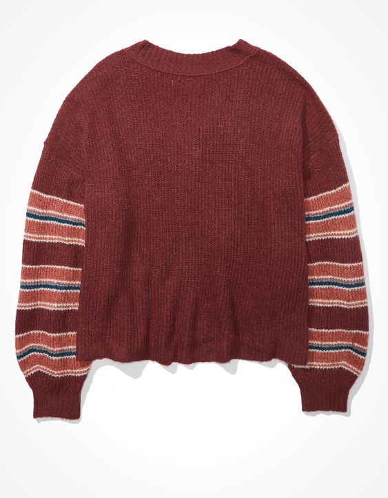 AE Dreamspun Cropped V-Neck Sweater