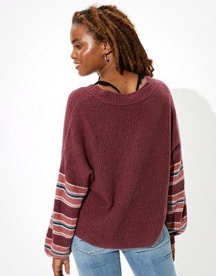 Женские свитеры American Eagle AE Dreamspun Cropped V-Neck Sweater — фото 2
