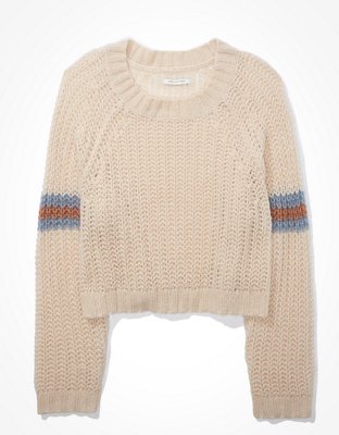 AE Cropped Crew Neck Sweater