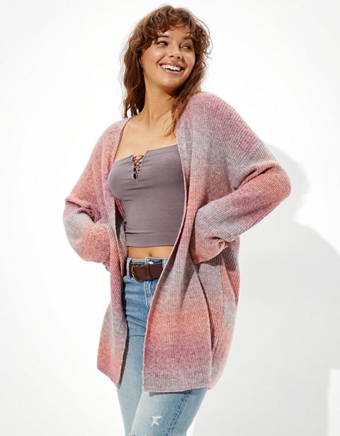 Женские кардиганы American Eagle AE Oversized Space Dye Cardigan